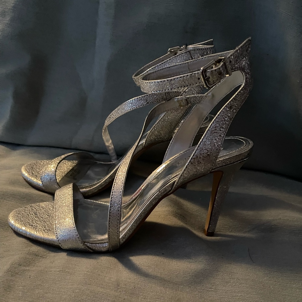 Brand new silver heels